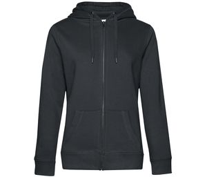 B&C BCW03Q - Sweat Capuche zippé QUEEN Asphalte