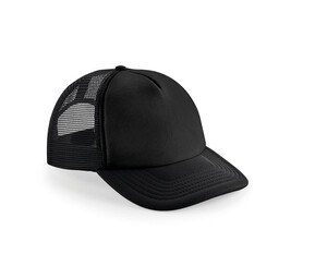 Beechfield BF645 - Casquette Vintage Snapback Trucker Black / Black