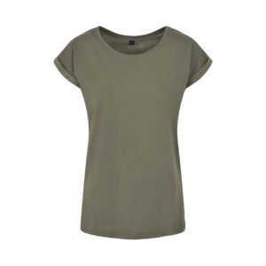 BUILD YOUR BRAND BY021 - T-shirt femme Vert Olive