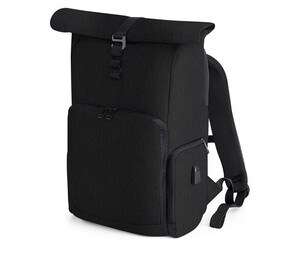 Quadra QD995 - Sac À Dos Avec Rabat Enroulable Et Chargeur Q-Tech Noir