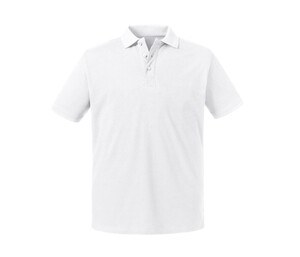 RUSSELL RU508M - Polo organique homme White