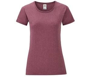 FRUIT OF THE LOOM SC151 - Tee-shirt col rond 150 Heather Burgundy