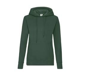 Fruit of the Loom SC269 - Sweat À Capuche Femme Avec Poche Kangourou Bottle Green