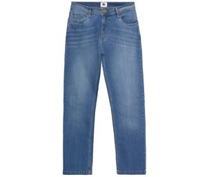 AWDIS SO DENIM SD001 - Pantalon Jean coupe droite Leo Mid Blue Wash