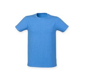 Skinnifit SF121 - Tee-Shirt Homme Stretch Coton Bleu Cendré