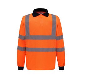 YOKO YK310 - Polo manches longues haute visibilité Hi Vis Orange