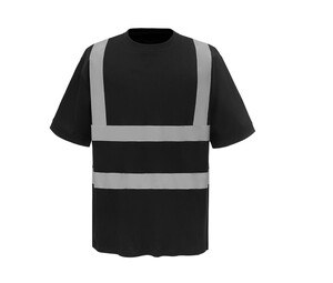 YOKO YK410 - T-shirt manches courtes haute visibilité Noir