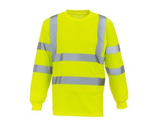 YOKO YK420 - T-shirt manches longues haute visibilité Hi Vis Yellow