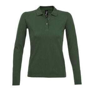 SOL'S 02083 - Perfect Lsl Women Polo Piqué Manches Longues Femme Bottle Green