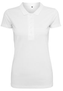 Build Your Brand BY024 - Polo Femme Blanc