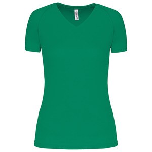 Proact PA477 - T-shirt de sport manches courtes col v femme Kelly Green