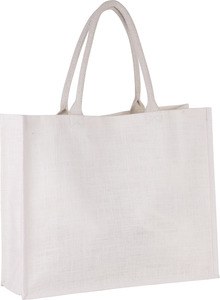 Kimood KI0219 - SAC DE PLAGE EN JUTE White