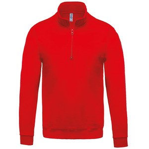 Kariban K478 - Sweat-shirt col zippé Rouge
