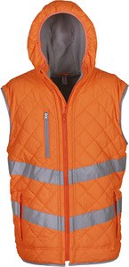 Yoko YHV007 - Bodywarmer haute visibilité "Kensington" Hi Vis Orange