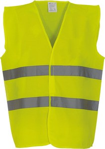 Yoko YHVW102 - Gilet à 2 bandes haute visibilité Hi Vis Yellow