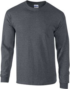 Gildan GI2400 - T-Shirt Homme Manches Longues 100% Coton Dark Heather