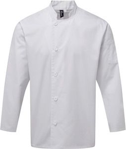 Premier PR901 - Veste chef cuisinier manches longues "Essential" White