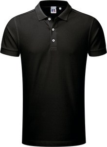 Russell RU566M - Polo Stretch Homme Noir