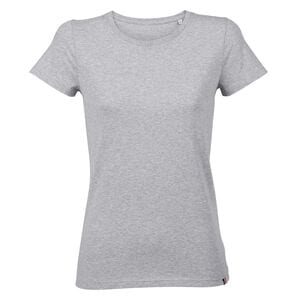 ATF 03273 - Lola Tee Shirt Femme Col Rond Made In France Gris clair melange