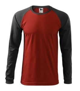 Malfini 130 - t-shirt Street LS pour homme rouge marlboro