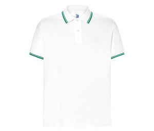 JHK JK205 - Polo homme contrasté White / Kelly