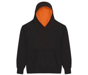 AWDIS JH03J - Sweat enfant capuche contrastée