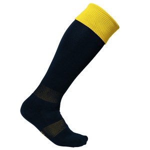 Proact PA0300 - Chaussettes de sport bicolores Black / Sporty Yellow