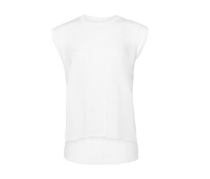 Bella+Canvas BE8804 - T-shirt femme manches roulées White