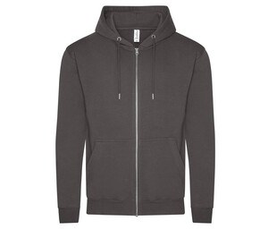 AWDIS JH250 - Sweat capuche zippé organique Charcoal