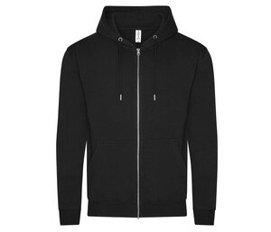 AWDIS JH250 - Sweat capuche zippé organique Noir profond