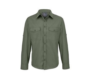 CRAGHOPPERS CES001 - Chemise manches longues en polyester recyclé Dark Cedar Green