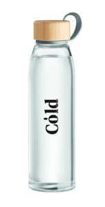 GiftRetail MO6246 - FJORD WHITE Flacon en verre 500 ml Transparent