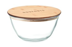 GiftRetail MO6314 - SALABAM Bol à salade en verre 1200 ml Transparent