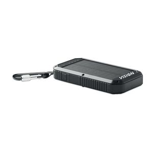 GiftRetail MO6424 - POWEREIGHT Chargeur solaire 8000mAh Noir