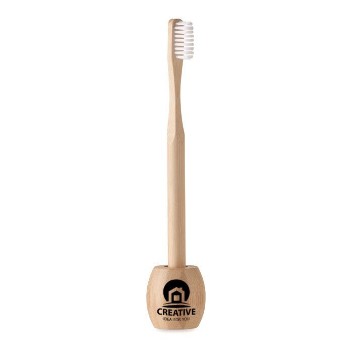 GiftRetail MO6604 - KUILA Brosse à dents en bambou