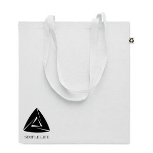 GiftRetail MO6674 - ZOCO COLOUR Sac  shopping  en coton recyclé Blanc