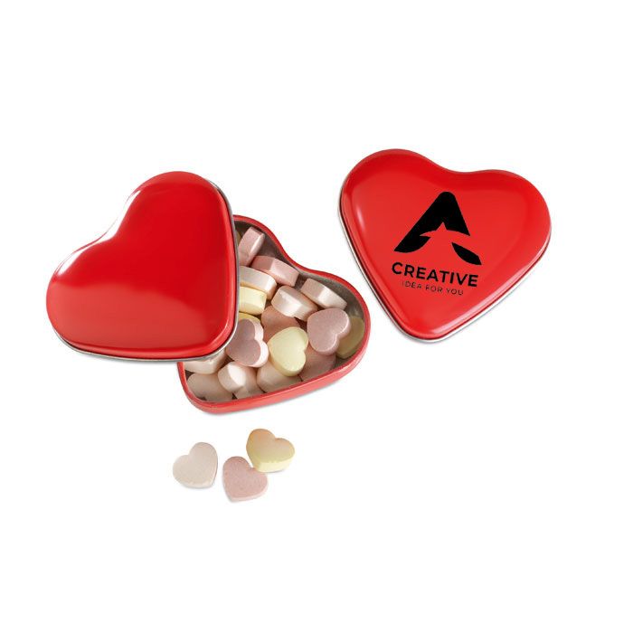 GiftRetail MO7234 - LOVEMINT Boîte coeur avec bonbons