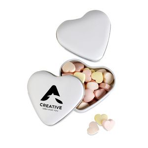 GiftRetail MO7234 - LOVEMINT Boîte coeur avec bonbons Blanc