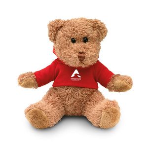 GiftRetail MO7375 - JOHNNY Ours en peluche avec T-shirt Rouge