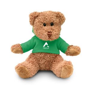 GiftRetail MO7375 - JOHNNY Ours en peluche avec T-shirt Green
