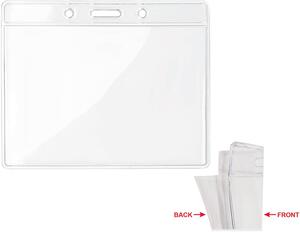 BADGY Porte-Badge Transparent 10x8 cm Pratique - GiftRetail MO8599 transparent