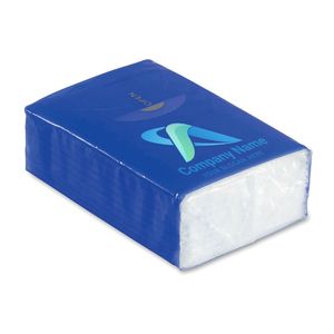 GiftRetail MO8649 - SNEEZIE Mini paquet de mouchoirs Bleu Royal