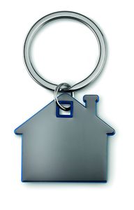 GiftRetail MO8877 - IMBA Porte-clés en forme de maison Bleu Royal