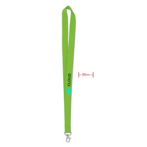 GiftRetail MO9058 - SIMPLE LANY Tour de cou  20 mm Lime