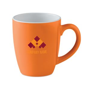 GiftRetail MO9242 - COLOUR TRENT Mug coloré en céramique 290 ml Orange