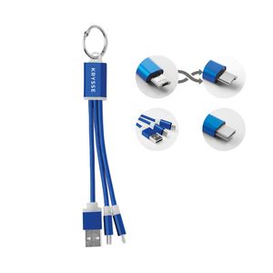 GiftRetail MO9292 - RIZO Porte-clés  3 types Bleu Royal