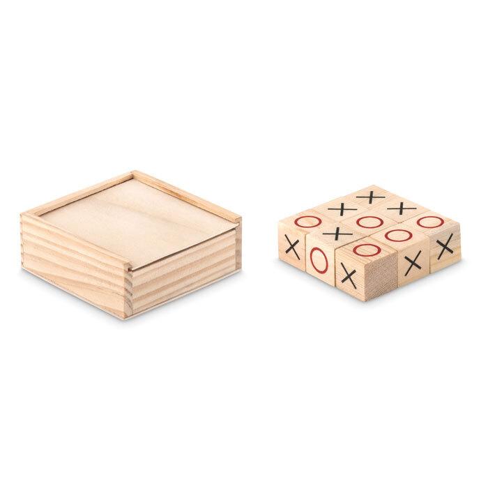 GiftRetail MO9493 - TIC TAC TOE Jeu de morpion en bois