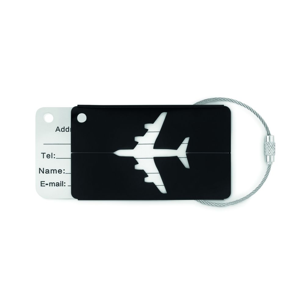 GiftRetail MO9508 - FLY TAG Etiquette à bagage en aluminium