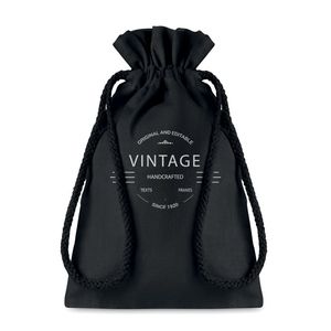 GiftRetail MO9729 - TASKE SMALL Petit sac en coton Noir