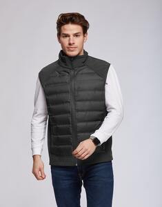 Mustaghata OMEGA - Bodywarmer Hybride Homme Softshell-Doudoune